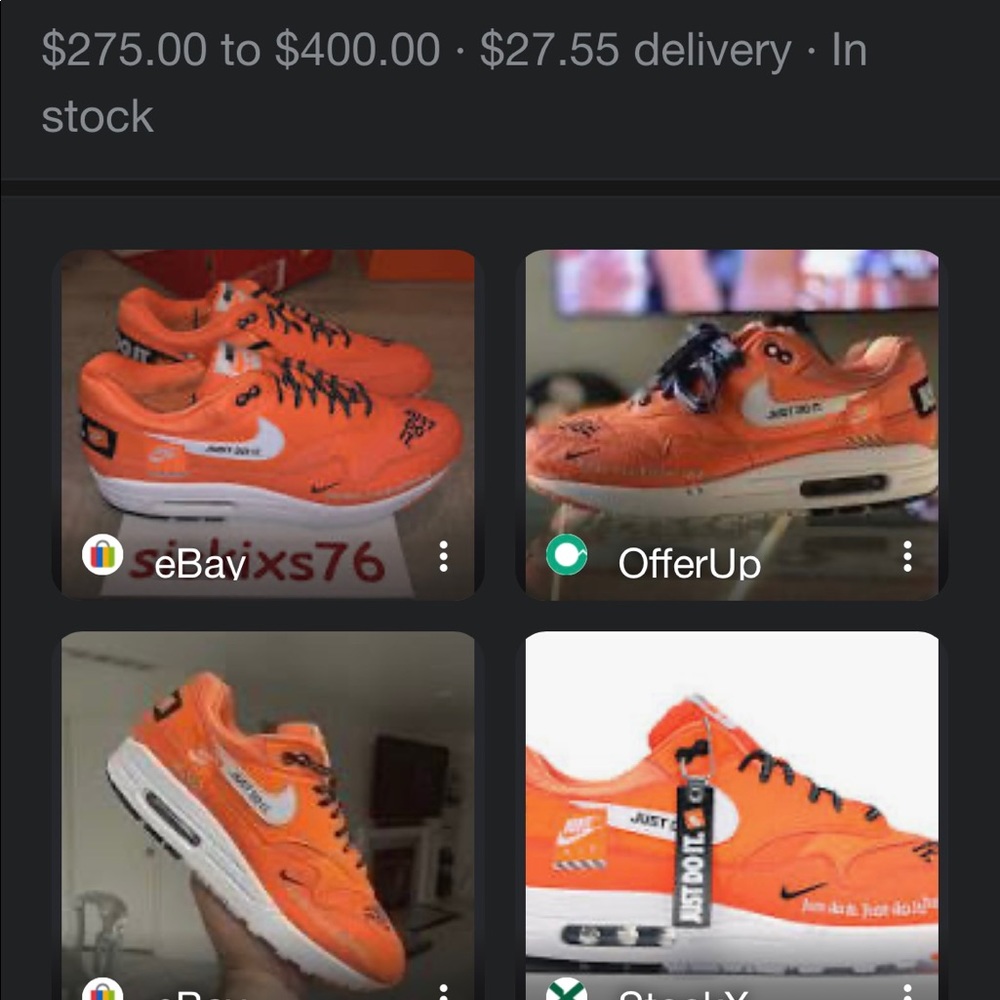 orange nike air max a01021-800 10.5